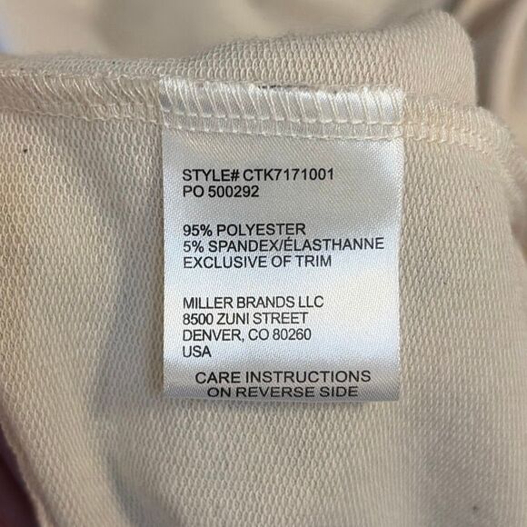 NWOT Cruel Denim Fringe Back Hem Western Cream Top Large - Picture 6 of 7